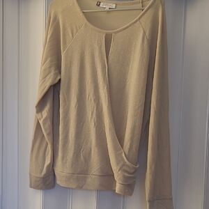Cream Long Sleeve Top